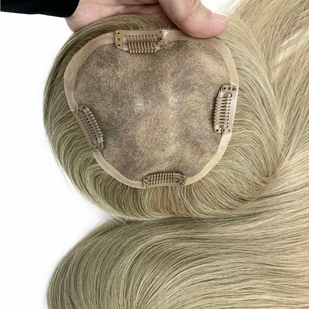 5''x5'' Mono| Feines Mono Hochwertiges Remy Echthaar-Haarteil für Damen mit feinem brasilianischem Remy Haar