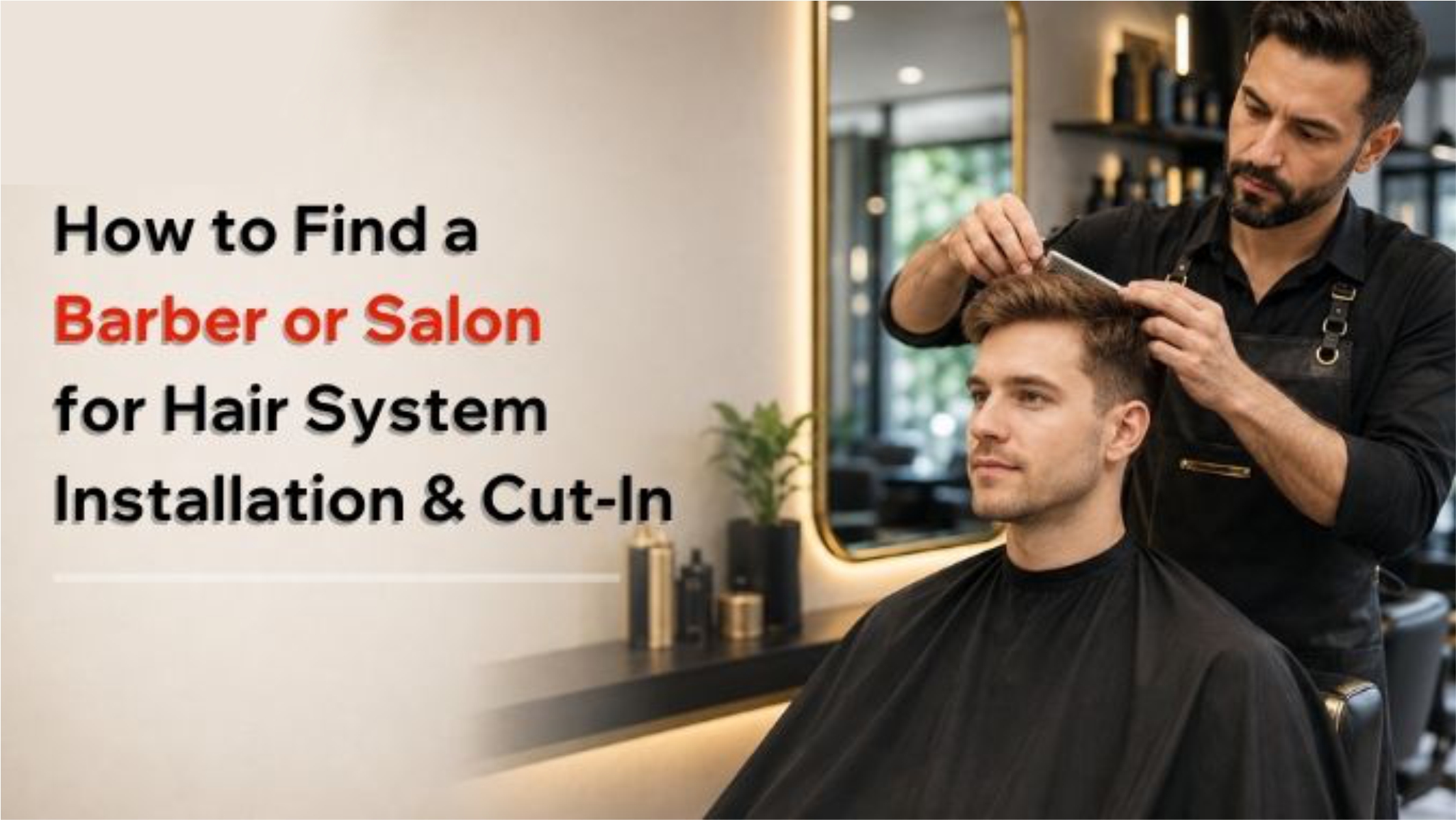 Einen Friseur‑ oder Sch&ouml;nheitssalon f&uuml;r die Montage und den Zuschnitt deines Haarsystems finden